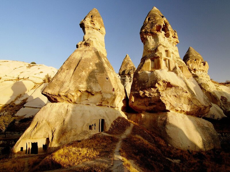Rock formations in Cappadocia