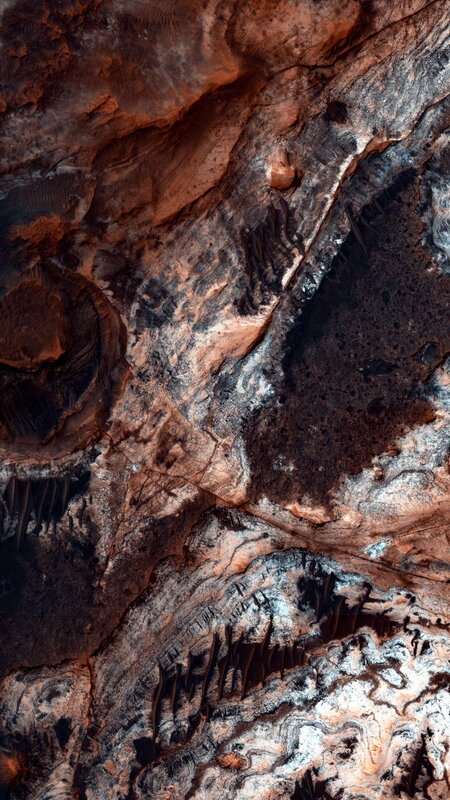 Rock Formations in Cave — Brown