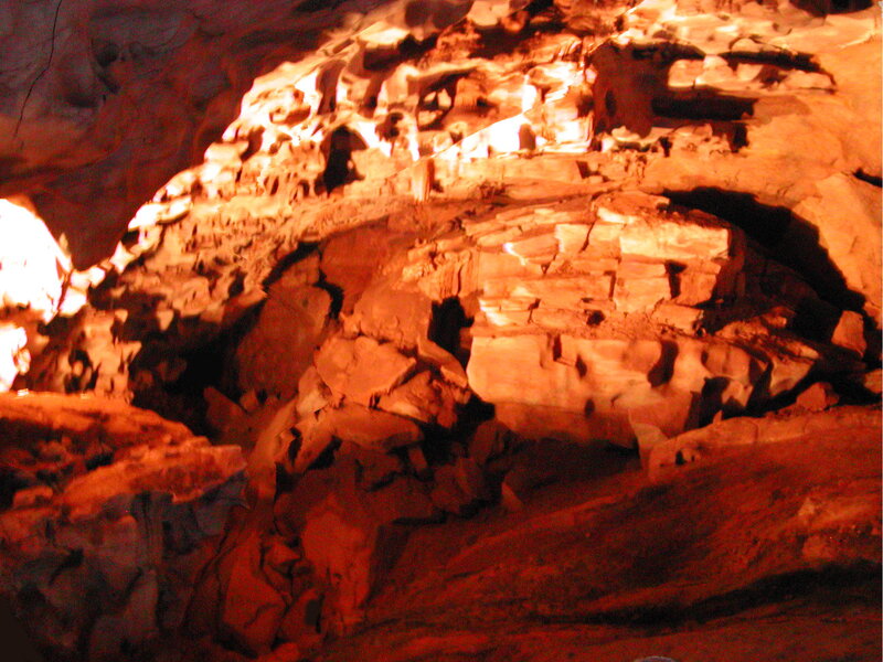 Rock Formations in Cave