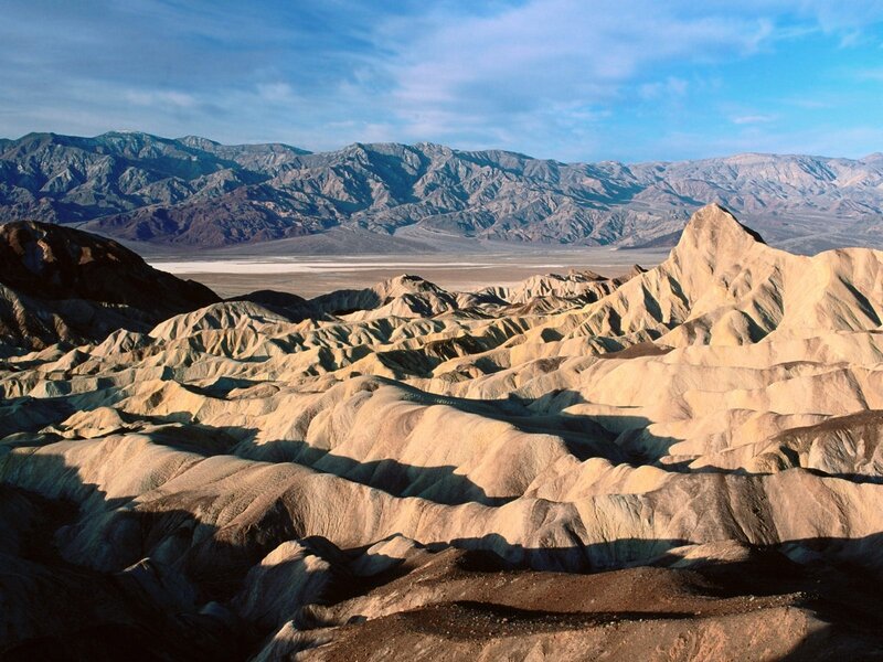Rock Formations in Desert — Beige, Dramatic