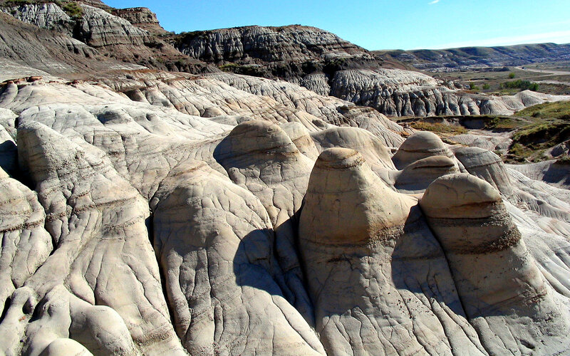 Rock Formations in Desert — Beige