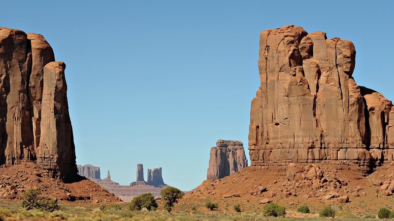 Rock Formations in Desert — Brown, Serene, Afternoon