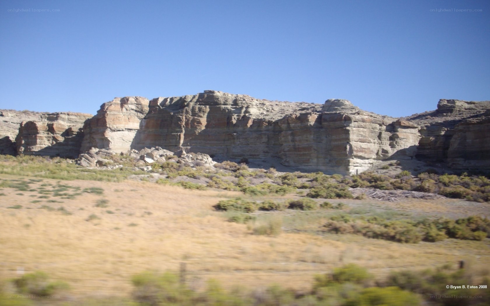 rock formations in desert landscape
