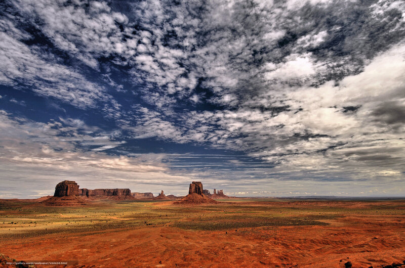 Rock Formations in Desert — Red, Dramatic, Afternoon