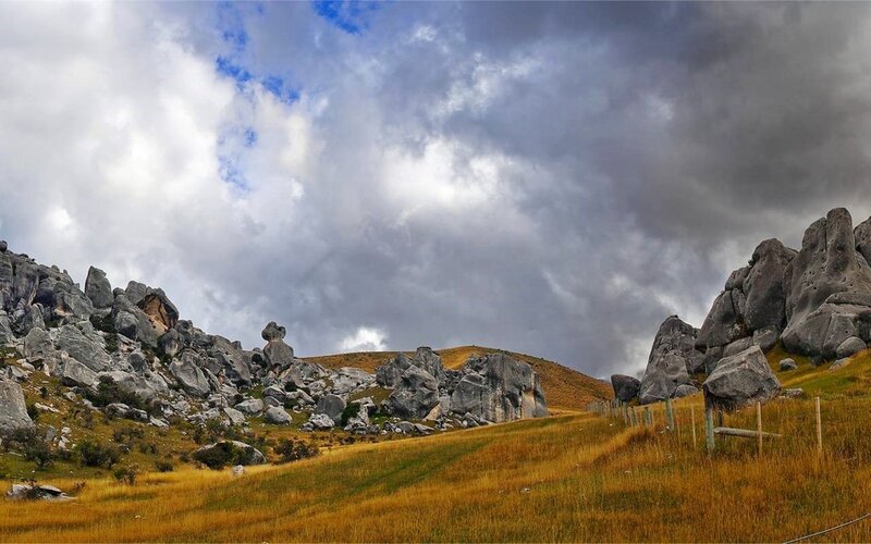 Rock Formations in Field