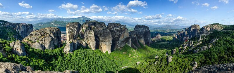 Rock Formations in Greece — Green, Serene, Afternoon