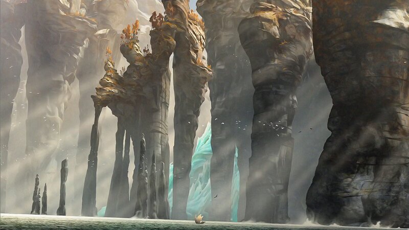 Rock Formations in Mist