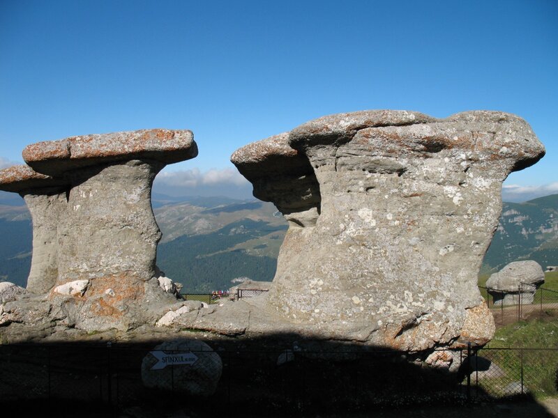 Rock Formations in Mountains — Blue