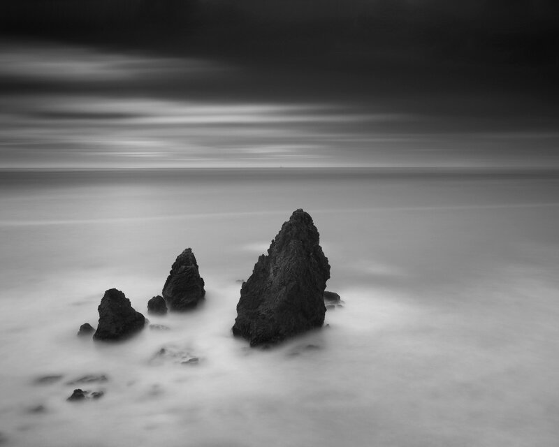 Rock formations in ocean