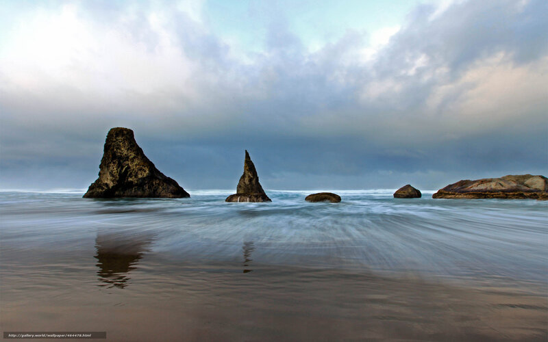 Rock formations in ocean