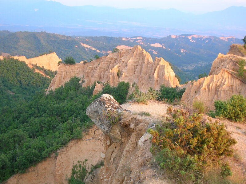Rock Formations in Valley — Brown, Serene