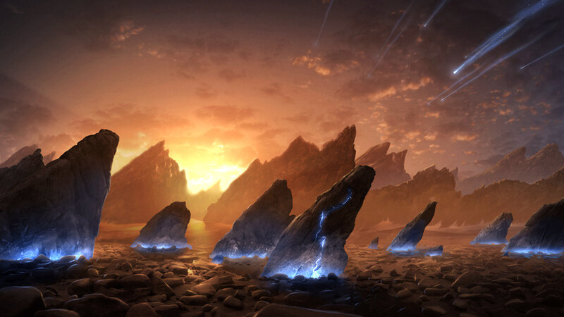 Rock Formations on Alien Planet