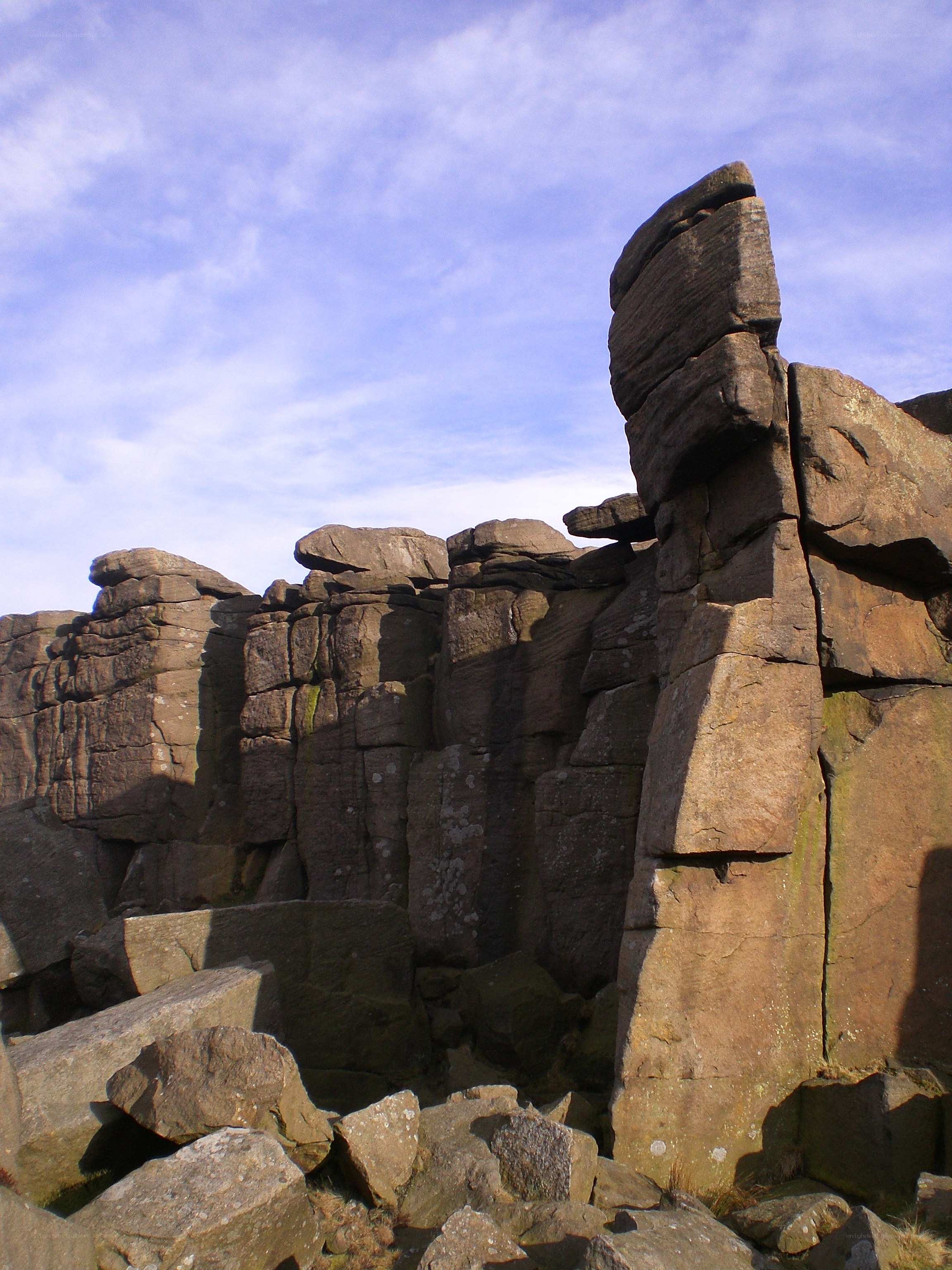 rock formations under blue sky