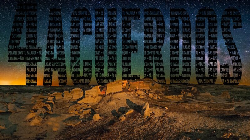 Rock Formations under Night Sky
