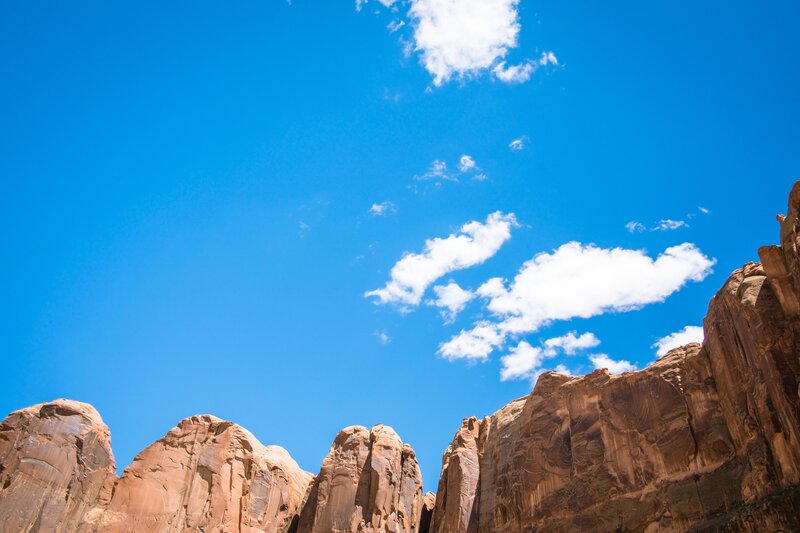 Rock Formations under Sky