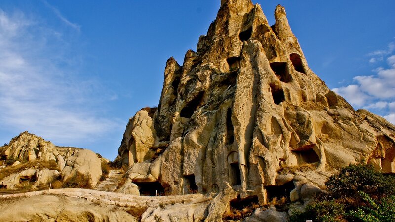 Rock Formations with Caves — Blue