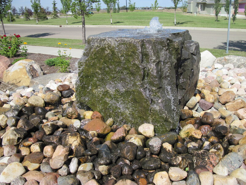 Rock Fountain with Water