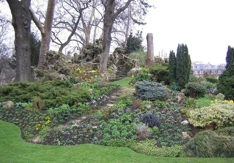 Rock Garden with Flowers