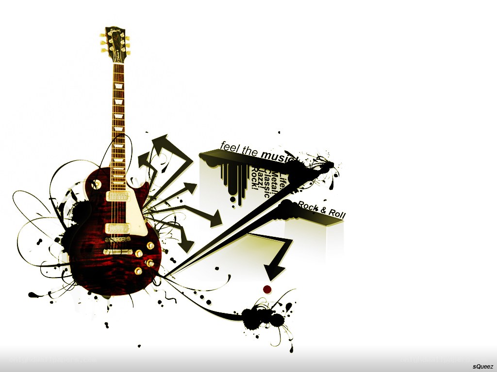 rock guitar art design