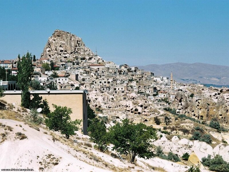 Rock-hewn Village — Blue, Serene
