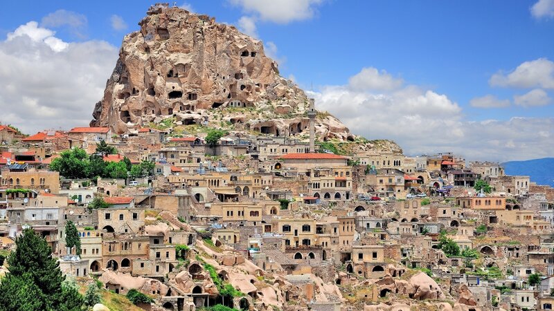 Rock-hewn Village — Blue