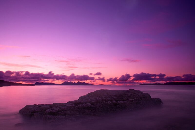 Rock in Calm Water — Purple