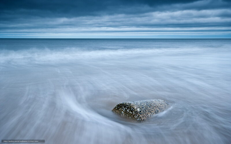 Rock in the Ocean Waves