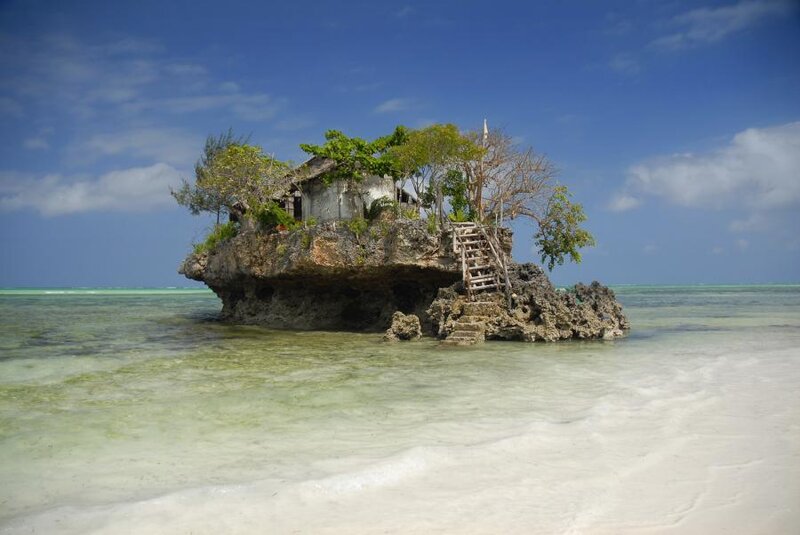 Rock Island with House