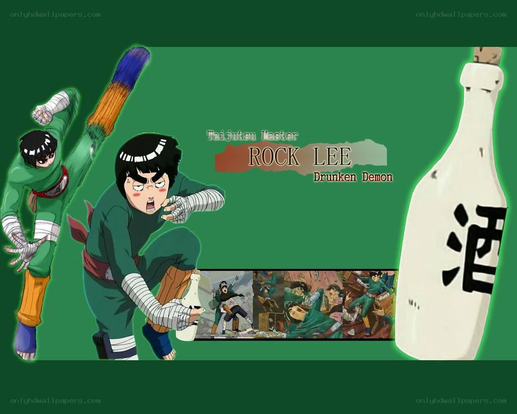 Rock Lee action scene