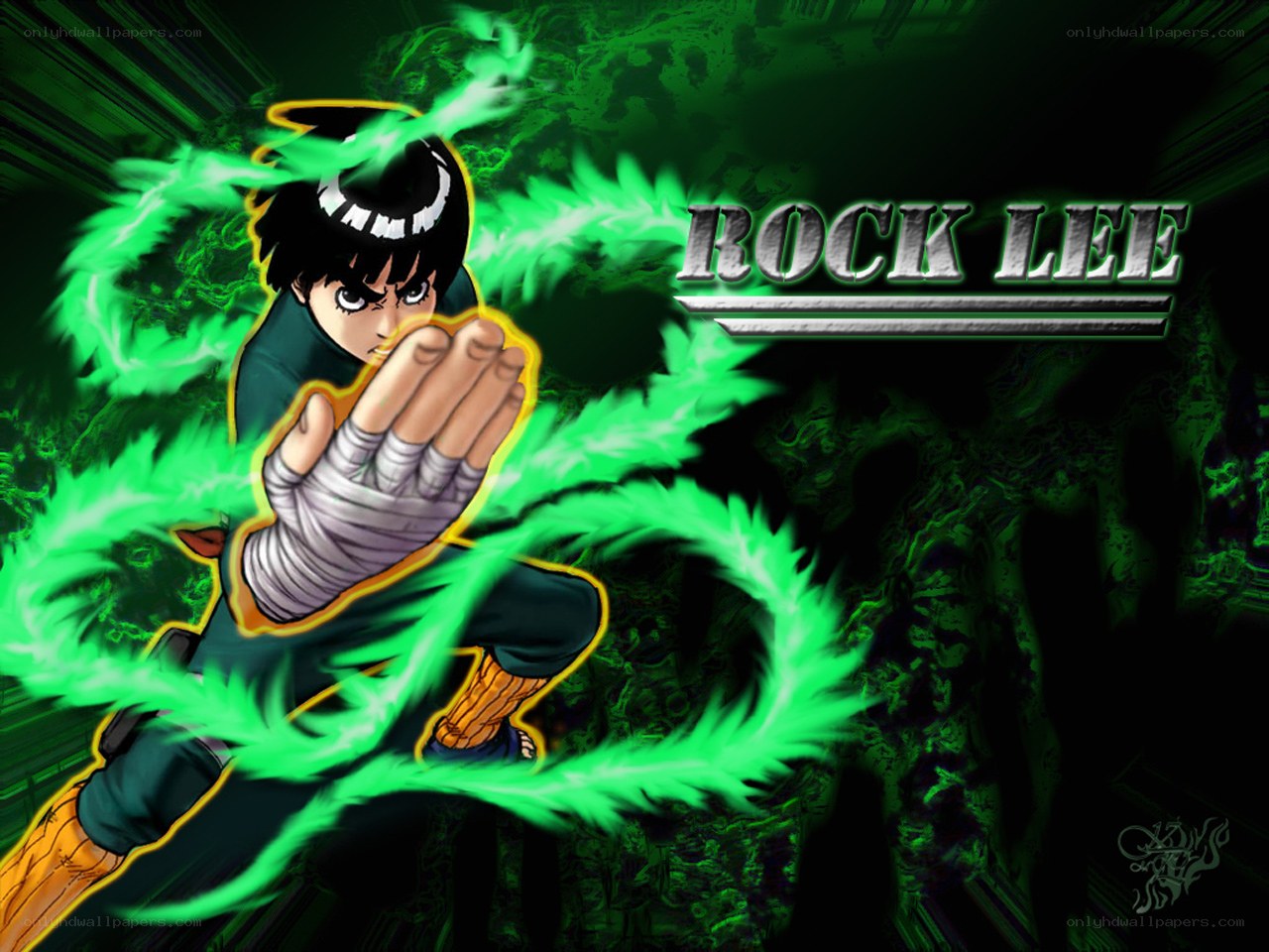 Rock Lee in action