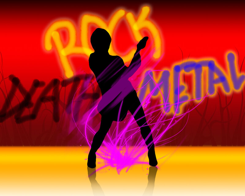 rock metal silhouette