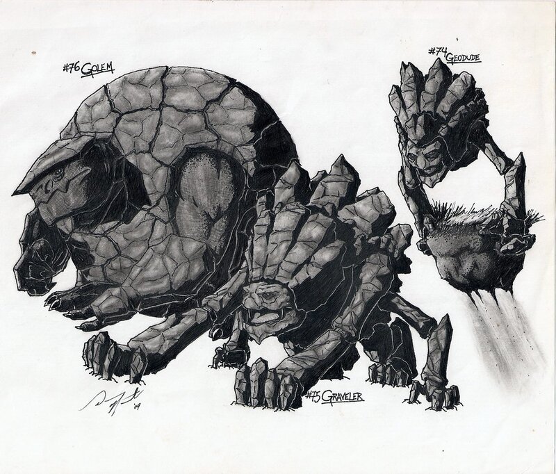 Rock monster concept art
