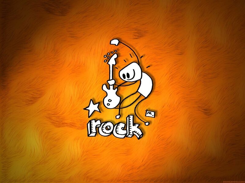 rock music cartoon character