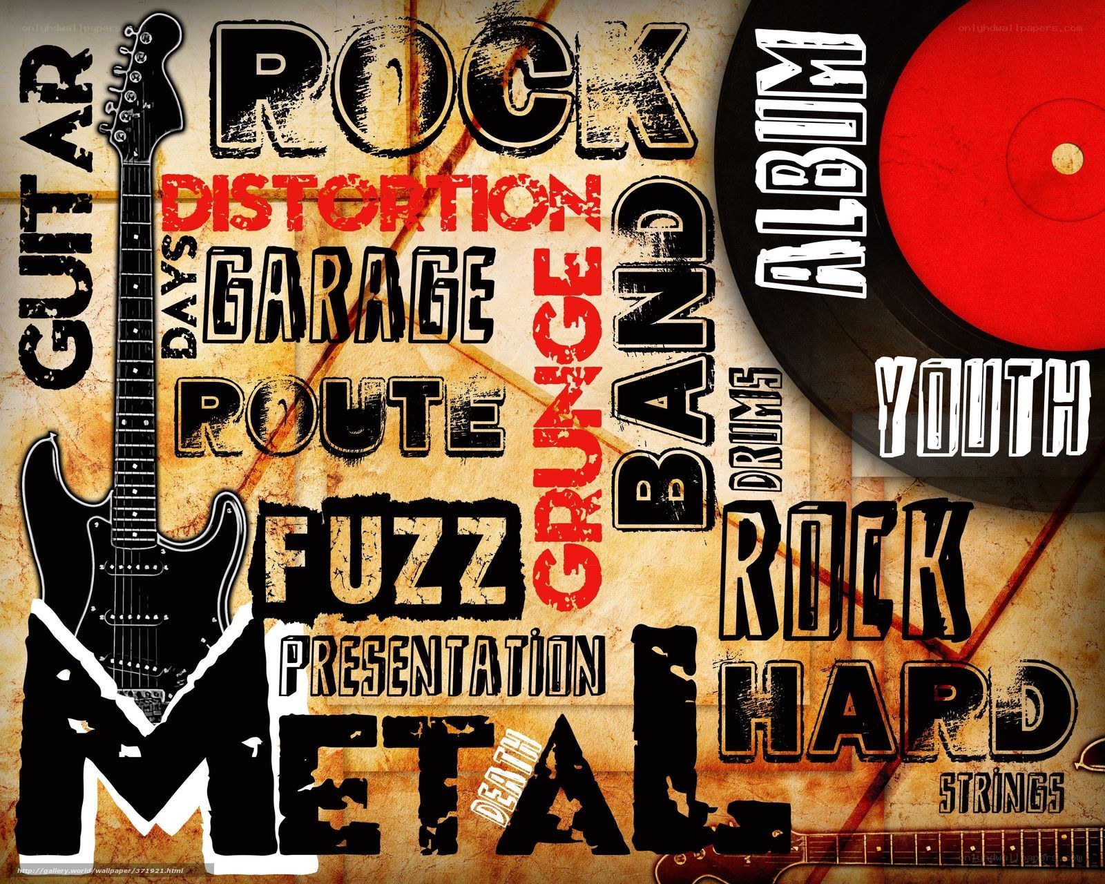 Rock music collage artwork