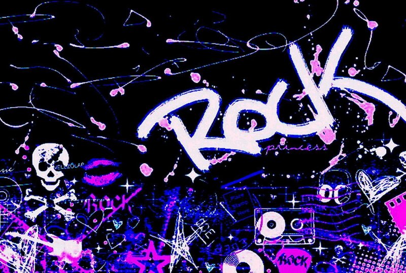 rock music graffiti art