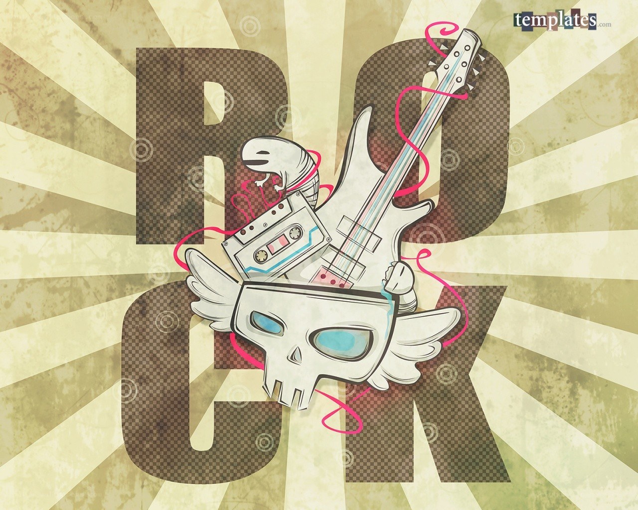 rock music illustration