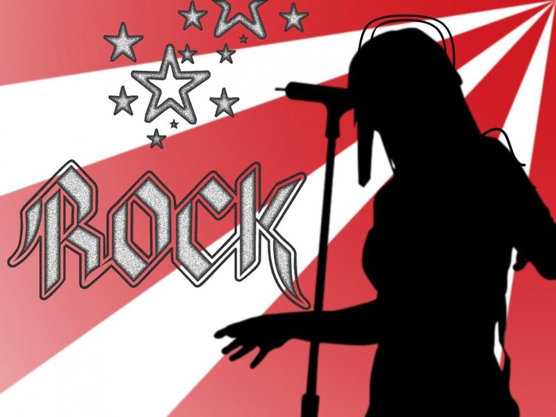 rock music silhouette