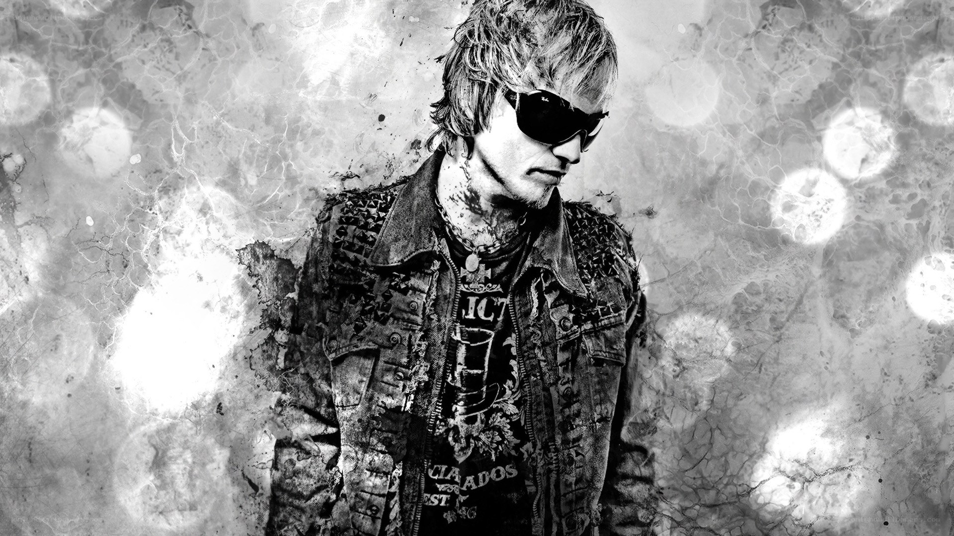 rock musician with sunglasses