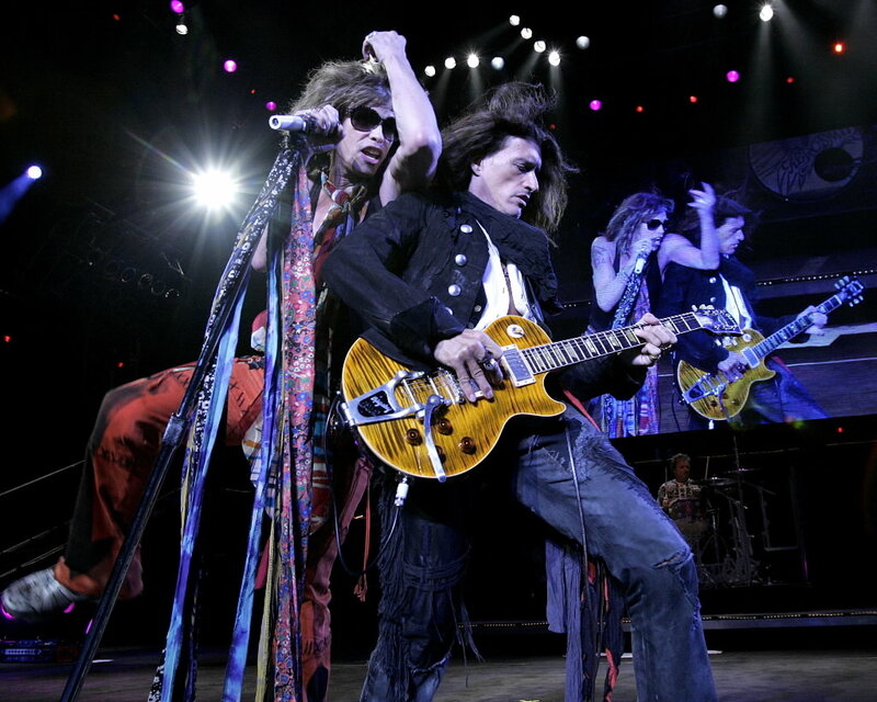 Rock Musicians on Stage — Black, Energetic