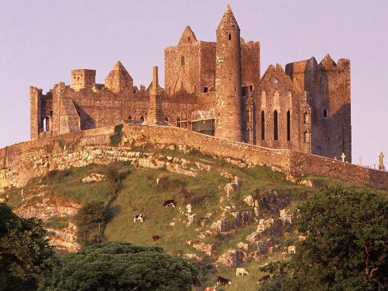 Rock of Cashel at sunset