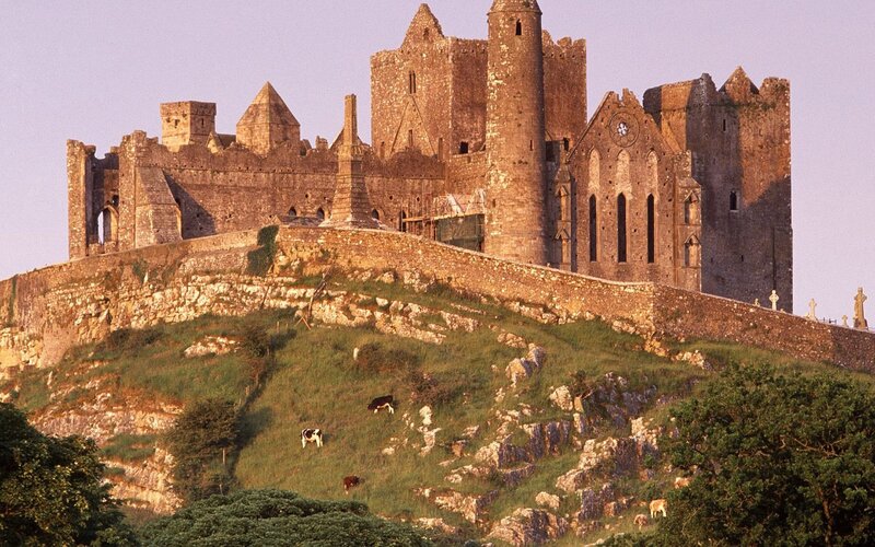 Rock of Cashel at sunset