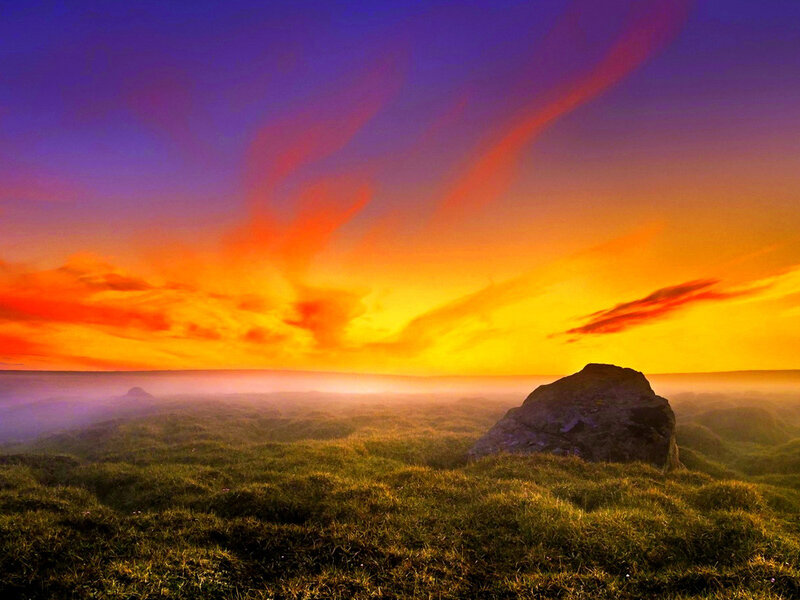 Rock on Grassy Hill — Orange