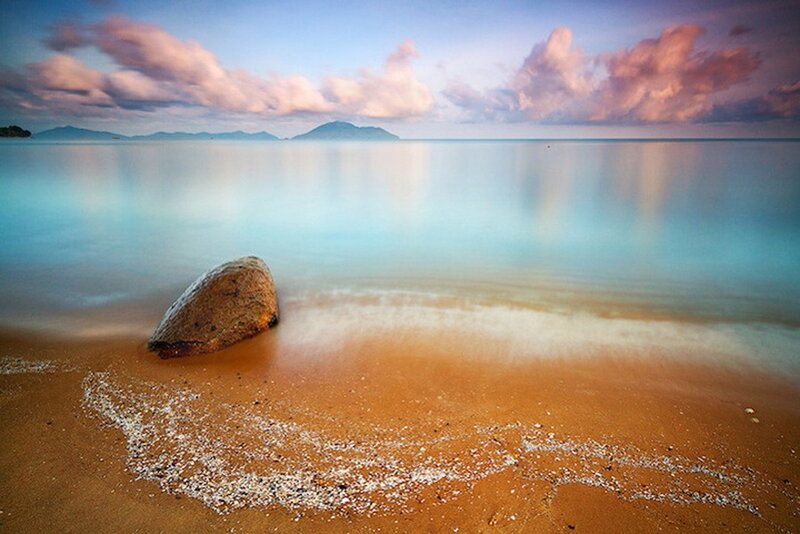 Rock on Sandy Beach