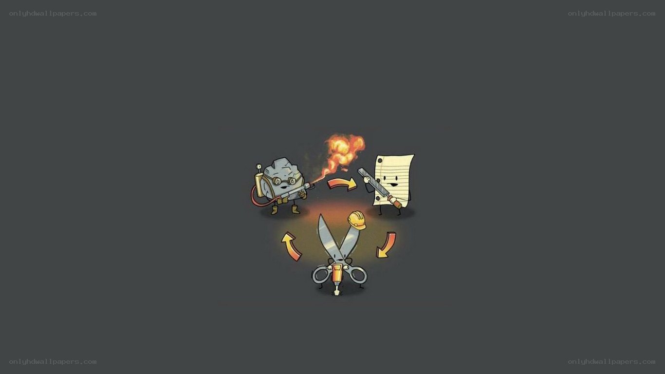 rock paper scissors characters