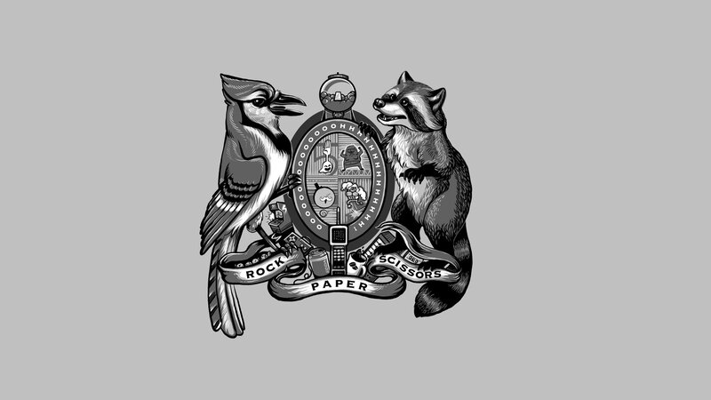 Rock Paper Scissors coat of arms