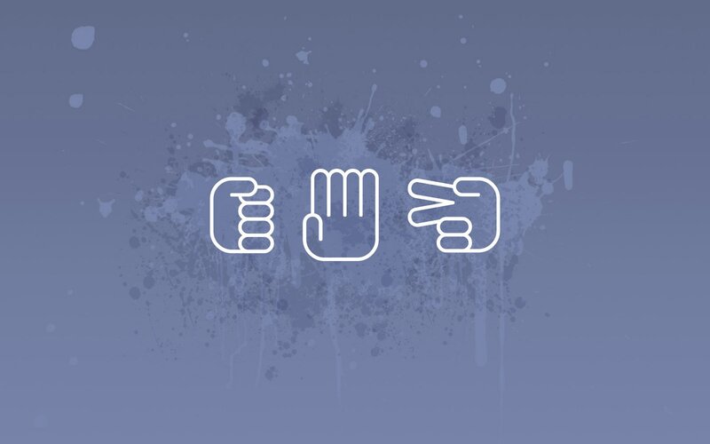 rock paper scissors icons