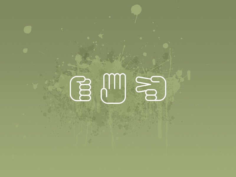 rock paper scissors icons