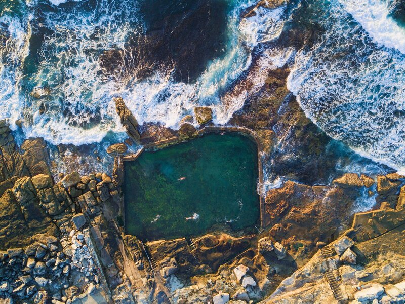 Rock Pool at Coastline