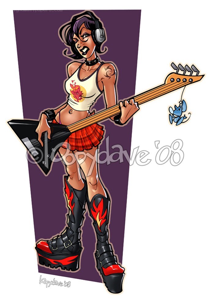 rock star bassist character