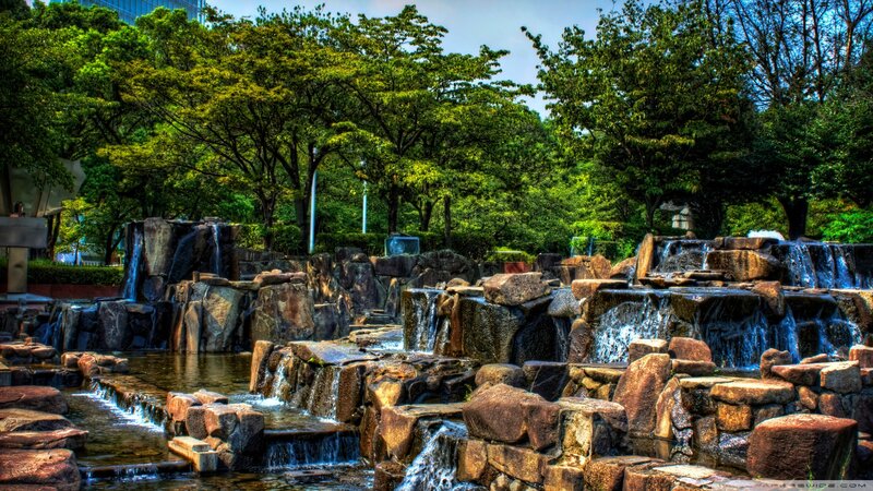 Rock Waterfall Feature